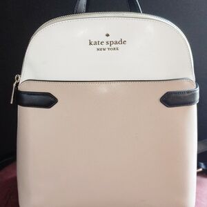 kate spade Beige and White Backpack